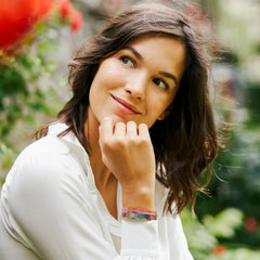 Jonc LOUISE'S GARDEN Fuchsia Bracelets Louise's Garden