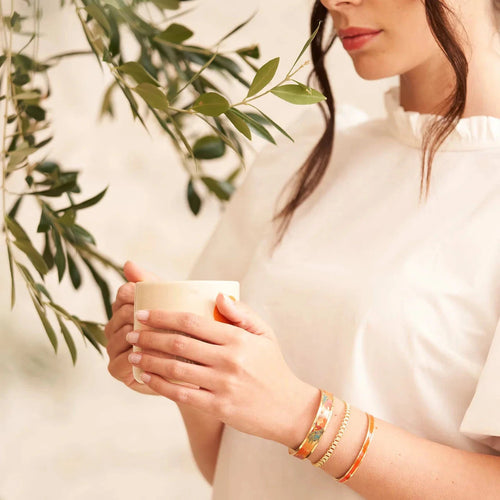 Jonc LOUISE'S GARDEN Orange Sanguine Bracelets Louise's Garden
