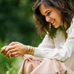 Jonc LOUISE'S GARDEN Rose Poudré Bracelets Louise's Garden