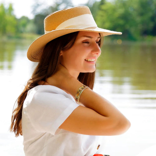 Manchette Femme LOUISE'S GARDEN Fleur Cosmos 12mm Bracelet Louise's Garden