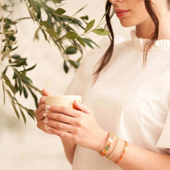 Manchette Femme LOUISE'S GARDEN Fleur de Lys 12mm Bracelet Louise's Garden