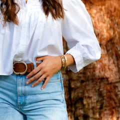 Manchette Femme LOUISE'S GARDEN Fleur de Pavot 12mm Bracelet Louise's Garden