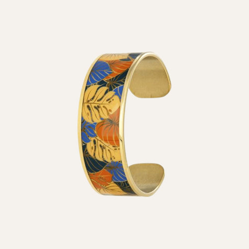 Manchette LOUISE'S GARDEN Feuilles Exotiques Bracelets Louise's Garden