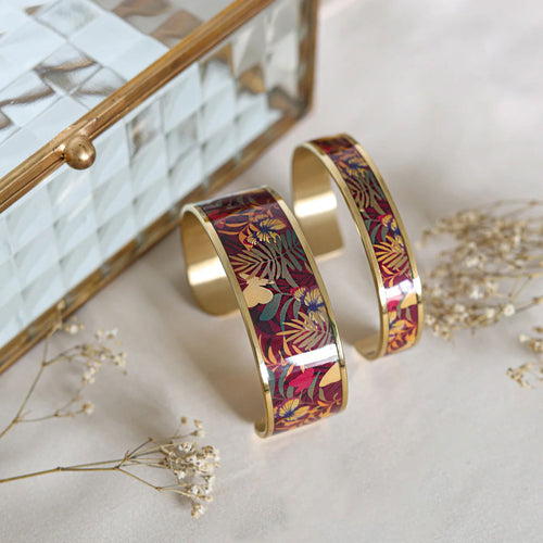 Manchette LOUISE'S GARDEN Rétro vintage 22mm Bracelets Louise's Garden