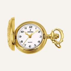 Montre à Gousset Femme Festina Blanc F2033/1 Doré Montres Festina