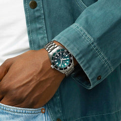 Montre de plongée Seiko Prospex 62MAS PADI Édition Spéciale SPB501J1, cadran vert, boîtier en acier inoxydable, mouvement automatique, design professionnel. Homme SEIKO