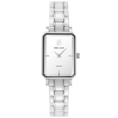 Montre Femme Ariane 084K809 en Acier Argenté avec Cadran Blanc et Bracelet Céramique Femme PIERRE LANNIER