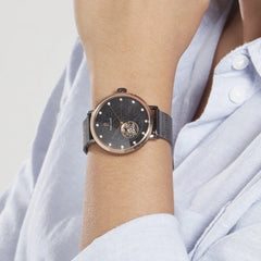 Montre Femme EOLIA 310F988 Bracelet Milanais Noir Femme PIERRE LANNIER