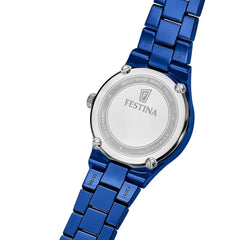 Montre femme Festina Ceramic F20751/5 à cadran bleu en céramique bleue – Design minimaliste et élégant Femme FESTINA