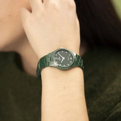 Montre femme Festina Ceramic F20751/6, cadran vert foncé, en céramique vert foncé – Design élégant et minimaliste Femme FESTINA
