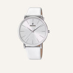 Montre Femme FESTINA F20371/1 en Cuir Blanc Montres FESTINA