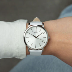 Montre Femme FESTINA F20371/1 en Cuir Blanc Montres FESTINA