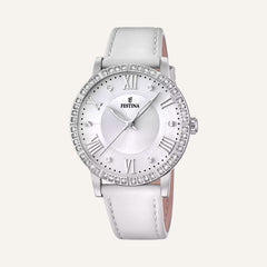 Montre Femme Festina F20412/1 en Cuir blanc Montre Femmes FESTINA
