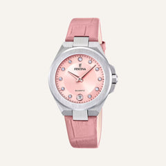 Montre Femme Festina F20701/2 en Cuir Rose Montre Femmes FESTINA