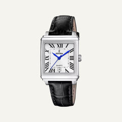 Montre femme Festina F20682/3 rectangulaire avec cadran gris et bracelet cuir noir