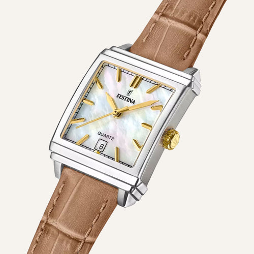 Montre Femme FESTINA On The Square F20682/4 en Cuir Montres FESTINA