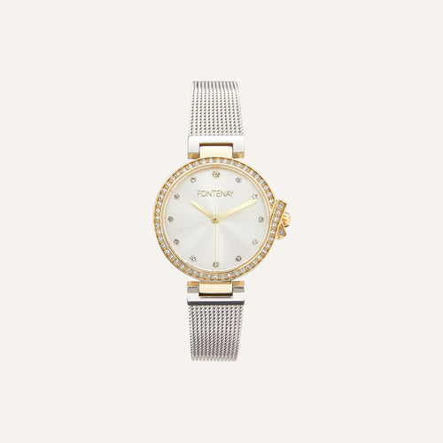 Montre Femme Fontenay Chloé FPA01503 en Acier Bicolore Montres FONTENAY