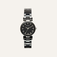 Montre Femme Fontenay Eleanor en Acier noir Montres FONTENAY