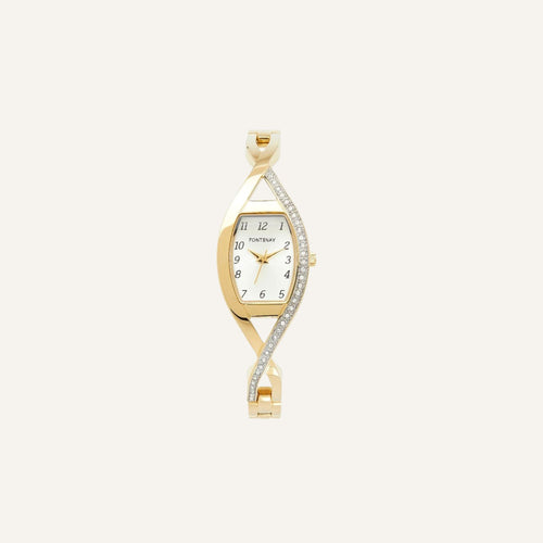 Montre Femme Fontenay FPB00202 Elisa Acier Jaune Montres FONTENAY
