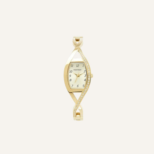 Montre Femme Fontenay FPB00203 Acier Jaune Montres FONTENAY