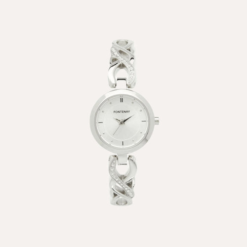 Montre Femme Fontenay Josephine FPA00501 en Acier argentée Montres FONTENAY