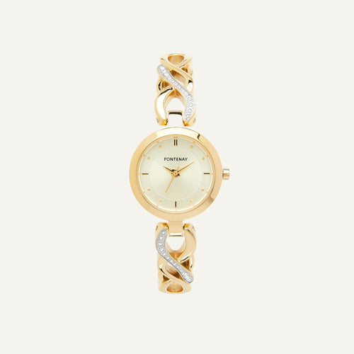 Montre Femme Fontenay Josephine FPA00502 en Acier dorée Montres FONTENAY