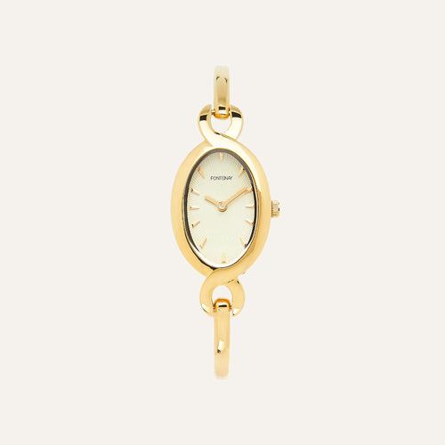 Montre Femme Fontenay Rose FPB00101 Acier Jaune Montres FONTENAY