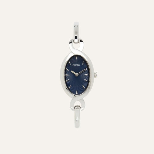 Montre Femme Fontenay Rose FPB00103 Acier Argenté et bleu Montres FONTENAY