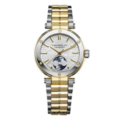 Montre Femme Herbelin Newport 2879BT1N11 Automatique Phase de Lune en Acier et PVD Or Jaune Femme Michel Herbelin