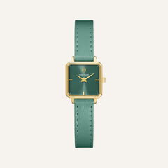Montre Femme Leonor 072J577 en Acier Doré avec Cadran Vert et Bracelet Cuir Femme PIERRE LANNIER