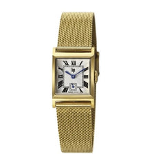 Montre femme Lip C18 Milanais 671947, cadran doré, bracelet en maille dorée – Design rectangulaire élégant Femme LIP