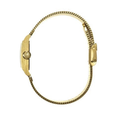 Montre femme Lip C18 Milanais 671947, cadran doré, bracelet en maille dorée – Design rectangulaire élégant Femme LIP