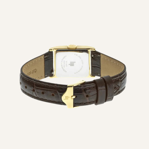 Montre Femme LIP Churchill C18 671625 en Cuir Marron Montre Femmes LIP