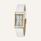 Montre Femme LIP Churchill T18 671441 Cuir Blanc en Acier Doré Femme LIP