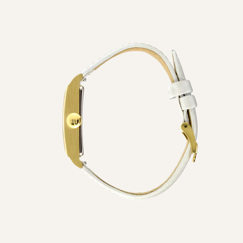 Montre Femme LIP Churchill T18 671441 Cuir Blanc en Acier Doré Femme LIP