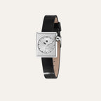 Montre Femme LIP Mach 2000 Mini Square 671171 en Cuir Noir Montre Femmes LIP
