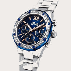 Montre Femme LOTUS 18872/2 en Acier et cadran Bleu Montre Femmes LOTUS