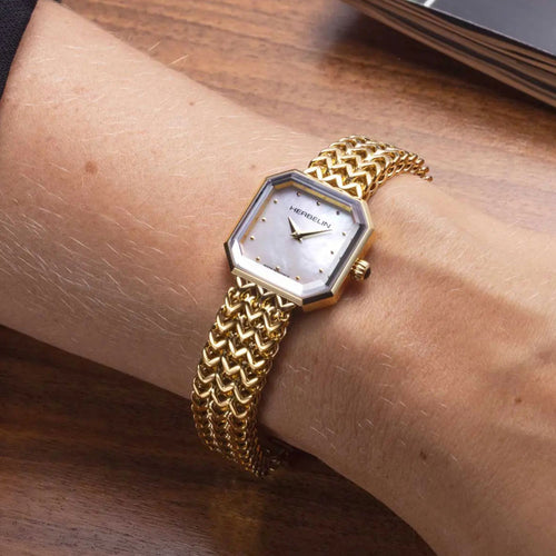 Montre Femme Michel Herbelin 17436BP19 OCTOGÔNE – QUARTZ – DORÉ & NACRE Femme Michel Herbelin