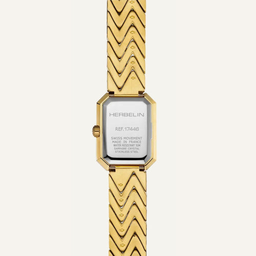 Montre Femme Michel Herbelin 17446BP19 OCTOGÔNE – CHEVRONS – PVD OR JAUNE & NACRE Femme Michel Herbelin