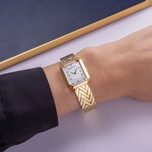 Montre Femme Michel Herbelin 17446BP19 OCTOGÔNE – CHEVRONS – PVD OR JAUNE & NACRE Femme Michel Herbelin