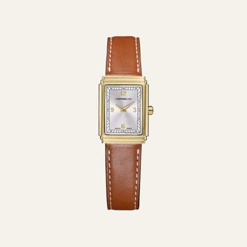 Montre Femme Michel Herbelin Art Déco en cuir Femme Michel Herbelin Dorée