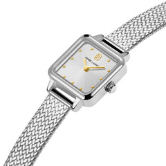 Montre Femme Néora 058J621 en Acier Argenté avec Cadran Argenté et Bracelet Milanais Femme PIERRE LANNIER