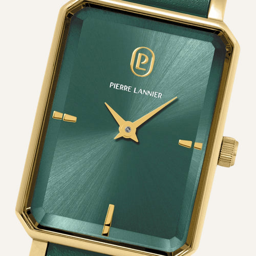 Montre Femme Pierre Lannier Ariane 006L577 en Cuir Vert Montres femme PIERRE LANNIER