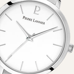 Montre Femme PIERRE LANNIER Chouquette 034N600 en Cuir Blanc Montre Femmes PIERRE LANNIER