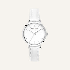 Montre Femme PIERRE LANNIER Chouquette 034N600 en Cuir Blanc Montre Femmes PIERRE LANNIER