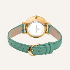 Montre Femme PIERRE LANNIER Chouquette 038J577 en Cuir Vert Montre Femmes PIERRE LANNIER