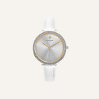 Montre Femme PIERRE LANNIER en Cuir Blanc PIERRE LANNIER