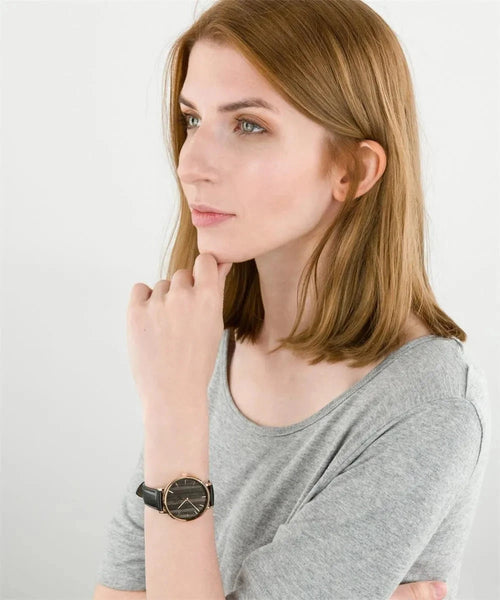 Montre Femme PIERRE LANNIER Nature en Cuir Noir PIERRE LANNIER