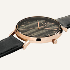 Montre Femme PIERRE LANNIER Nature en Cuir Noir PIERRE LANNIER