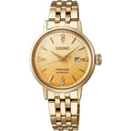 Montre femme Seiko Presage Automatic SRE018J1, cadran doré, boîtier en acier inoxydable doré – Design classique et élégant Homme SEIKO